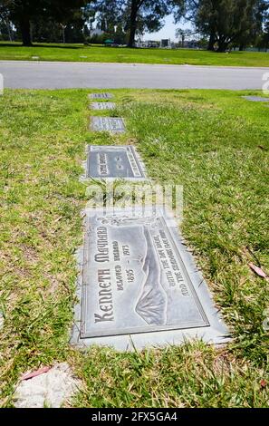 Cypress, California, USA 24th May 2021 A general view of atmosphere of actor Kenneth Maynard's Grave, aka Ken Maynard and wife Bertha Maynard's Grave at Forest Lawn Cypress Memorial Park on May 24, 2021 in Cypress, California, USA. Photo by Barry King/Alamy Stock Photo Stock Photo