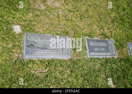 Cypress, California, USA 24th May 2021 A general view of atmosphere of actor Kenneth Maynard's Grave, aka Ken Maynard and wife Bertha Maynard's Grave at Forest Lawn Cypress Memorial Park on May 24, 2021 in Cypress, California, USA. Photo by Barry King/Alamy Stock Photo Stock Photo