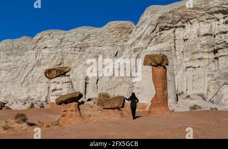 Toadstool Hoodoos, Kanab, Utah, USA Stock Photo