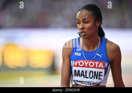 Chantel Malone (British Virgin Islands). Long Jump women, Final. IAAF Athletics World Championships. London 2017 Stock Photo