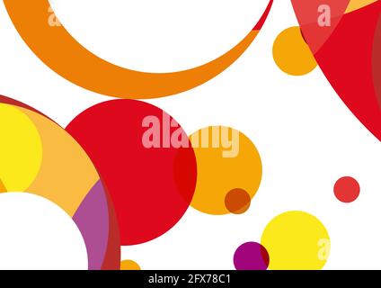 Vector abstract background with circles and balloons Stock Vector