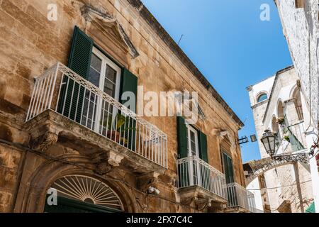 Glimpses of ancient Puglia. The white city. Ostuni. Stock Photo