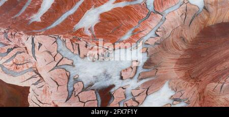 marble red and white background. the structure of the stone. Copy space Stock Photo