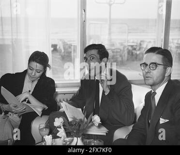 Performance Patachou Kurhaus Scheveningen, April 21, 1955, Performance, The Netherlands, 20th century press agency photo, news to remember, documentary, historic photography 1945-1990, visual stories, human history of the Twentieth Century, capturing moments in time Stock Photo