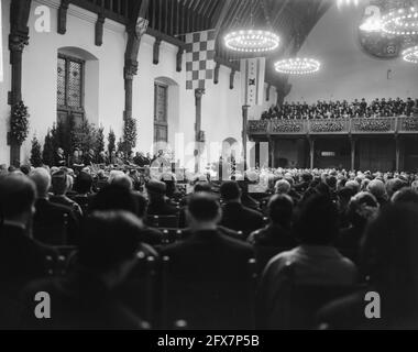 500 years Staten Generaal, commemoration in the Ridderzaal, overview ceremony, January 9, 1964, commemorations, ceremonies, The Netherlands, 20th century press agency photo, news to remember, documentary, historic photography 1945-1990, visual stories, human history of the Twentieth Century, capturing moments in time Stock Photo