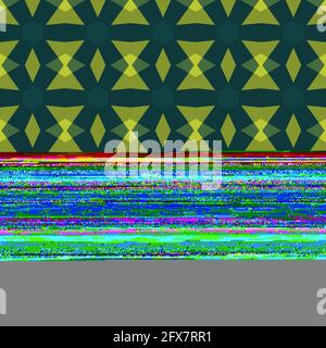 Abstract green background with seamless patterns Stock Photo