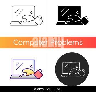Water damage icon Stock Vector