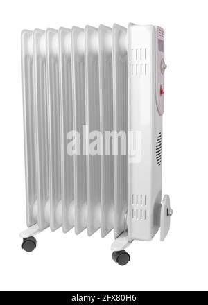Electric convector isolated on a white background Stock Photo