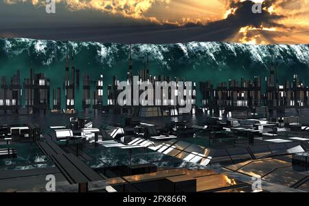 Tidal Wave Stock Photo