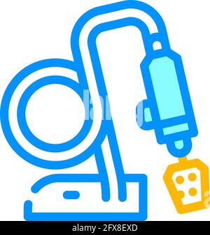 garage box for car polishing line icon vector illustration Stock Vector ...