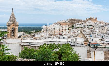 Glimpses of ancient Puglia. The white city. Ostuni. Stock Photo