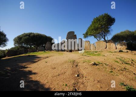 Sardegna, Tomba dei Giganti di Li Lolghi, Arzachena Stock Photo