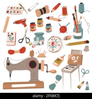 Hobbies and crafts, handmade and do it yourself Stock Vector
