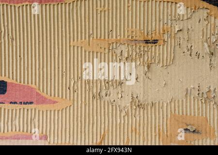 Brown cardboard, paper texture background. High resolution. Stock Photo