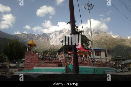 Amazing view of mountain from low angle Stock Photo