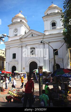 Iglesia de la Candelaria, Medellin, Colombia Stock Photo