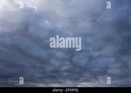 dramatic cloudy sky background Stock Photo
