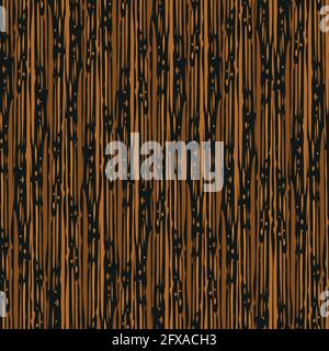 Abstract densely striped painterly vector seamless pattern background. Backdrop with irregular vertical paint thin stripes and dots in terracotta Stock Vector