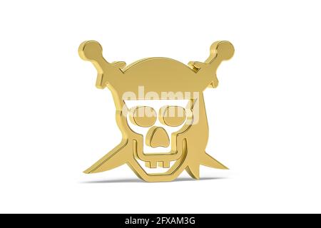 Pirate Hook 3d Render Illustration Isolated Stock Illustration