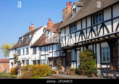 Medieval buildings and houses at Tewkesbury Mill Abbey mill water mill St Marys Road on the Severn Way Gloucestershire England GB UK Europe Stock Photo