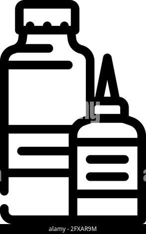 gel for better conduction stimulator line icon vector. gel for better ...