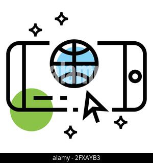 smart phone browser vector icon design illustration Stock Vector
