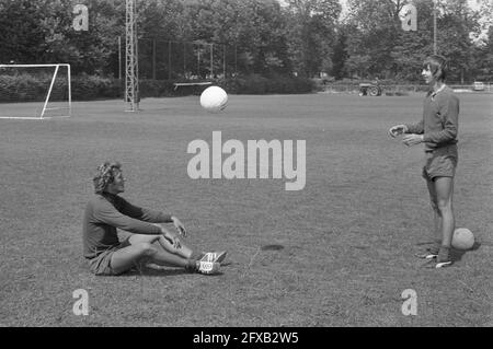 First training Ajax for new season, July 14, 1972, sports, training, soccer, The Netherlands, 20th century press agency photo, news to remember, documentary, historic photography 1945-1990, visual stories, human history of the Twentieth Century, capturing moments in time Stock Photo