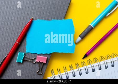 https://l450v.alamy.com/450v/2fxb5f7/flashy-school-office-supplies-bright-teaching-learning-collections-creative-writing-tools-educational-things-mixed-student-stuff-pen-paper-2fxb5f7.jpg