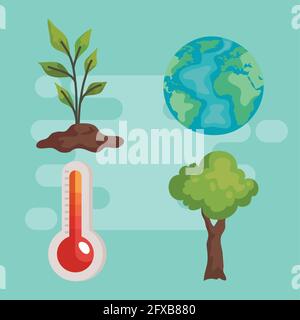 global environmental problems Stock Vector