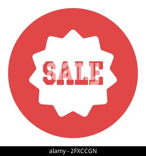 Sale tag white glyph icon. E-commerce sign. Graph symbol for your web site design, logo, app, UI. Vector illustration, EPS10. Stock Vector