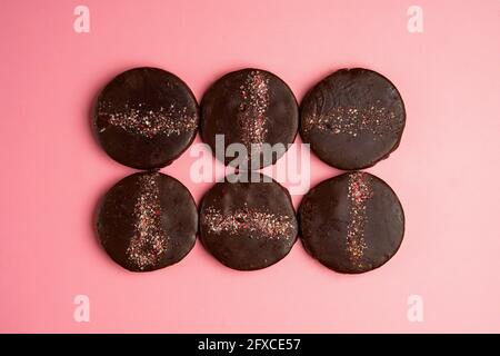 Chocolate peppermint cookies Stock Photo