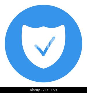 Best protection shield outline white glyph icon. E-commerce sign. Graph symbol for your web site design, logo, app, UI. Vector illustration, EPS10. Stock Vector