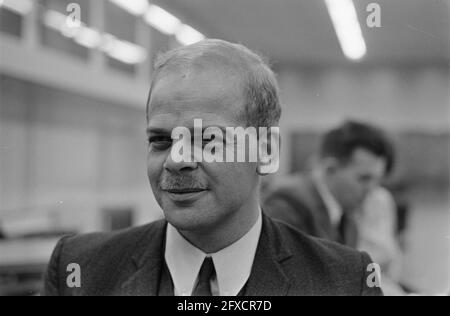 Party conference Anti Revolutionary Party in Utrecht in connection with upcoming elections. B. de Gaay Fortman (ARP-radical), February 13, 1970, conferences, The Netherlands, 20th century press agency photo, news to remember, documentary, historic photography 1945-1990, visual stories, human history of the Twentieth Century, capturing moments in time Stock Photo