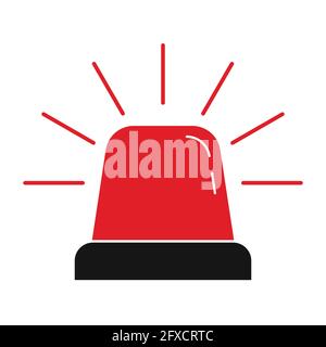 Flasher siren icon vector illustration Stock Vector