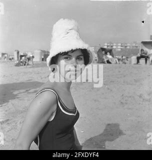 Beach fashion 1963 in practice on the Zandvoort beach. Little girl with  bikini, August 14 1963, BIKINIS, girls, beaches, The Netherlands, 20th  century press agency photo, news to remember, documentary, historic  photography