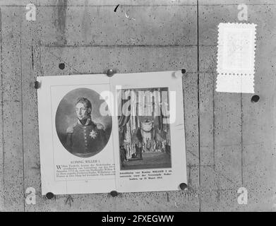 King William II and inauguration, February 9, 1953, INHOLMATION, The Netherlands, 20th century press agency photo, news to remember, documentary, historic photography 1945-1990, visual stories, human history of the Twentieth Century, capturing moments in time Stock Photo