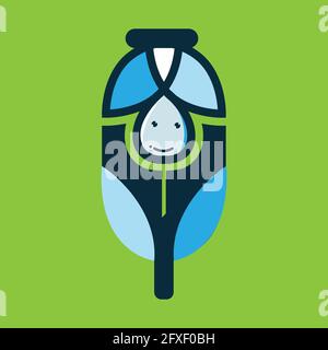 new healthy infuse water Infusion logo supplies vector template symbol template illustration Stock Vector