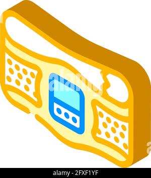 gel for better conduction stimulator color icon vector illustration ...