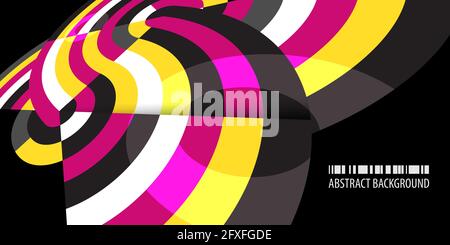 Abstract colorful background template with blended strips Stock Vector