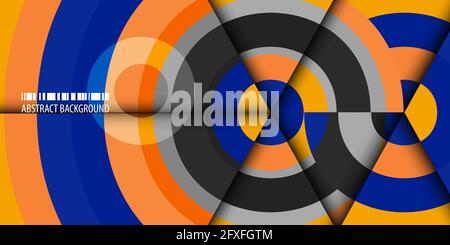 Abstract colorful background template with blended strips Stock Vector