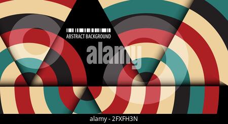 Abstract colorful background template with blended strips Stock Vector