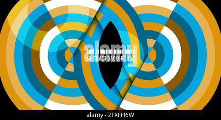 Abstract colorful background template with blended strips Stock Vector