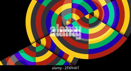 Abstract colorful background template with blended strips Stock Vector