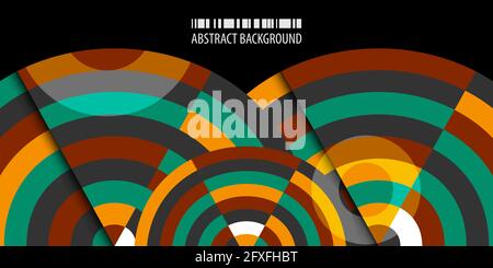 Abstract colorful background template with blended strips Stock Vector