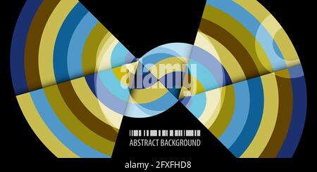 Abstract colorful background template with blended strips Stock Vector