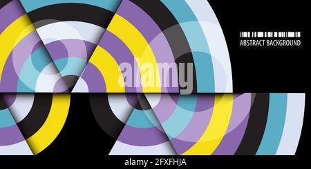 Abstract colorful background template with blended strips Stock Vector
