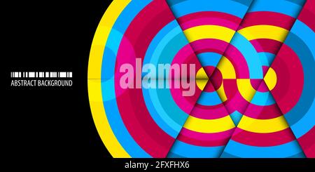 Abstract colorful background template with blended strips Stock Vector