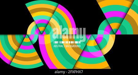 Abstract colorful background template with blended strips Stock Vector