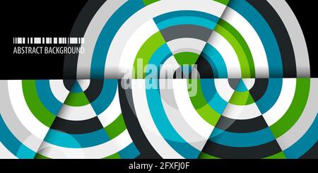 Abstract colorful background template with blended strips Stock Vector