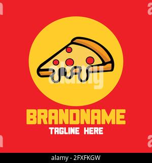 Pizza of fast food and urban menu theme Isolated design Vector illustration Stock Vector